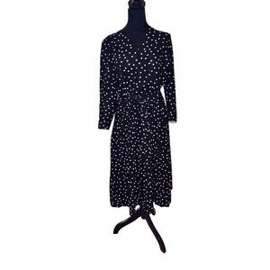 Chic Lark & Grey black and white polka dot dress in size XL 🤍
